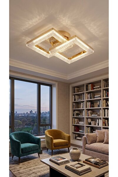 Lumia Lighting Yakamoz Model 2"li Gold 3 Renk Modu Ledli Modern Tavana sıfır ...