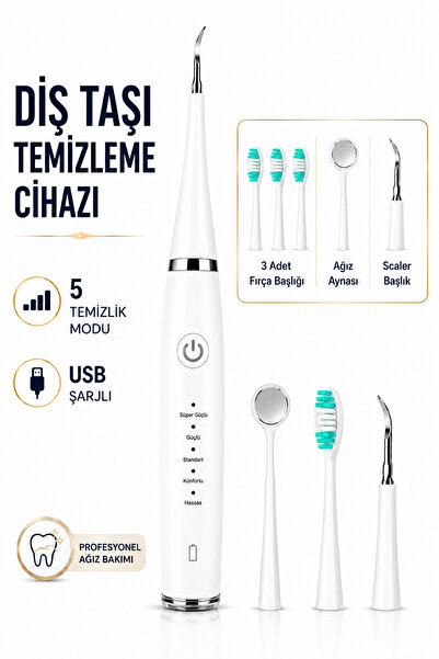 RAYLAX Ultrasonik Diş Taşı Sökücü Elektrikli 800mh Diş Temizleyici Diş Fırças...
