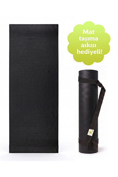 Yogatime Pro Mat (Profesyonel Yoga Matı) – 4mm Siyah - Stüdyo Kalitesinde Uzu...