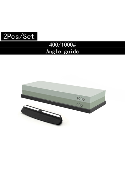 choice2 مجموعة أحجار شحذ احترافية 2 في 1 مقاس 400 و1000، حجر شحذ سكاكين مزدوج...