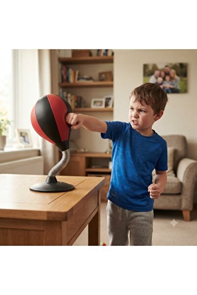 Yallabena Kids Desktop Boxing Speed Ball Set with Suction Cup Base Inflatable...