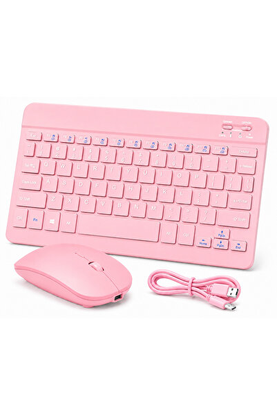GudeX Bluetooth Kablosuz Klavye ve Mouse Seti Şarjlı iOS Android Windows Uyumlu