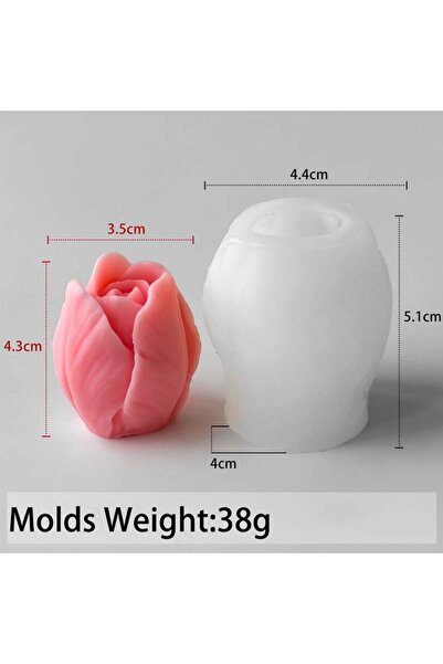 choice2 02 DIY Flowers Tulip Silicone Mold Handmade Scented Candle Plaster Re...