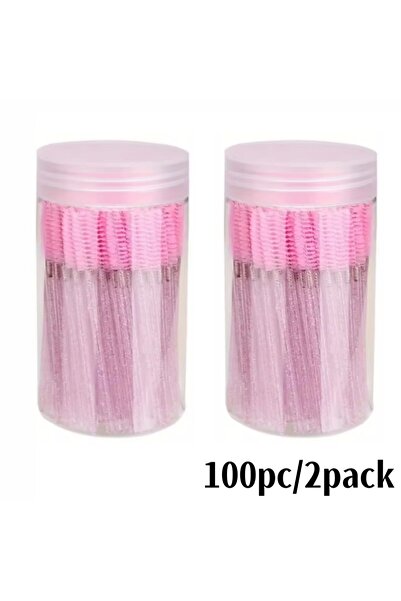 Choice1 100pc 100pc Convenient Crystal Eyelash and Brow Brush Disposable Eyel...