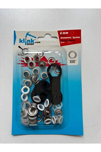 Klinkshop No 4 Beyaz Kuşgözü Çekiçle Uygulama Aparatları Ve 20 Adet 6mm Kuşgö...