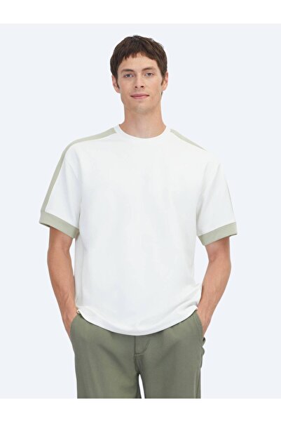 Kip Ecru Plain T-Shirt