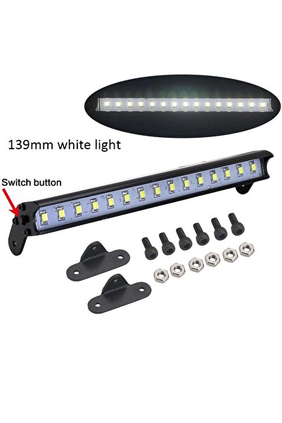 Choice1 139MM White Rc Car Roof Led Light Bar Light 53-149mm Searchlight For ...