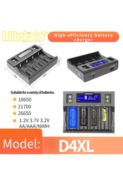 Choice liitokala US-D4XL no car LiitoKala Lii-D4XL Smart Battery Charger for ...