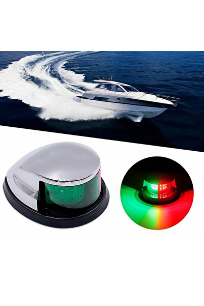 Choice 1PC silvery Red Green LED Boat Navigation Light 12V Waterproof Sailing...