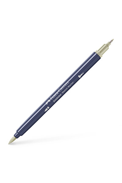 Faber Castell Marker pentru schițe cu 2 vârfuri, verde argilă 315, GOLDFABER ...