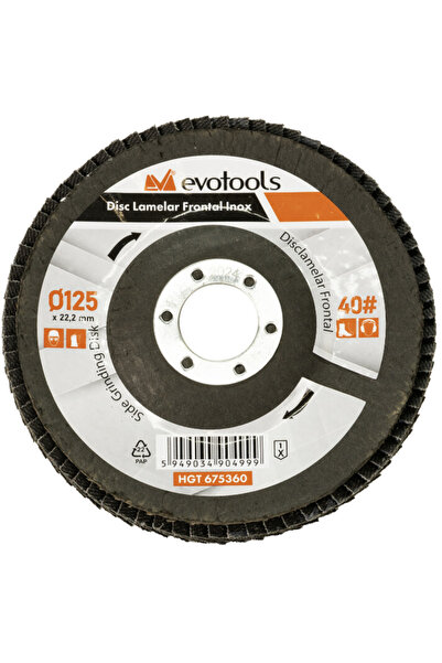Evotools Disc lamelar frontal din oțel inoxidabil 115 mm 60
