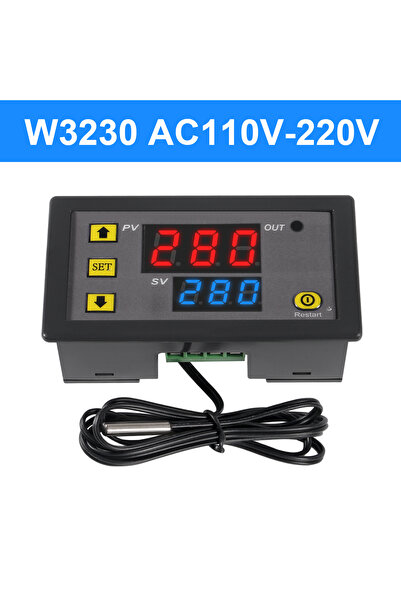 Choice 110-220V W3230 Mini Digital Temperature Controller 12V 24V 220V Thermo...
