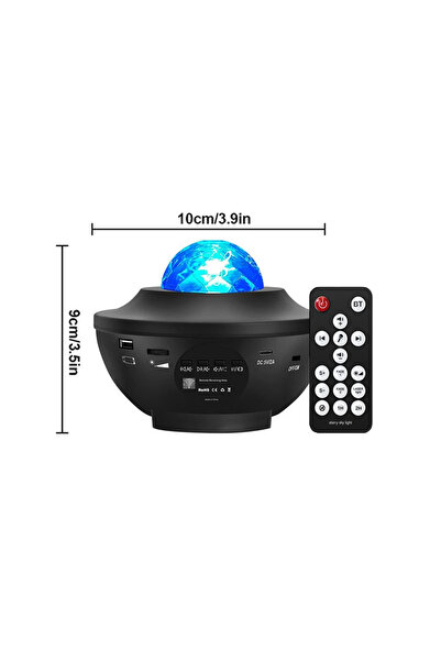 Choice جهاز عرض ضوئي من Glaxy Lamp، جهاز عرض النجوم، ضوء ليلي مع مكبر صوت موس...