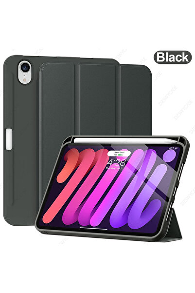 choice2 جراب أسود لجهاز iPad Mini 7 A17 Pro 2024، وجراب لجهاز iPad Mini 6 202...
