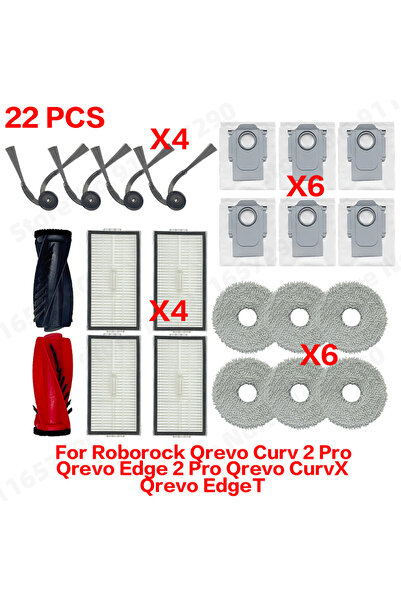 Choice10 roborock Set 4 For Roborock Qrevo Curv 2 Pro Qrevo Edge 2 Pro Qrevo ...