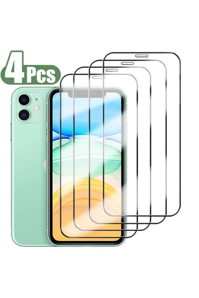 Choice27 3PCS For iPhone 11 1-4Pcs 9H Screen Protector For iPhone 15 16 17 Pr...