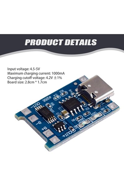 Genel Markalar 18650 pil için HW-373 TP4056 şarj modülü, koruma devresi ile m...