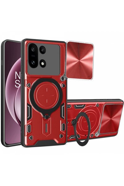 Techsuit Husă pentru OnePlus 15, CamGuard Pro, albastru - roșu
