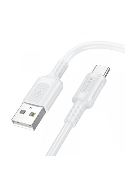 Borofone Cablu Date si Incarcare USB-A - USB-C BX111 Feliz, 20W, 1m, Alb