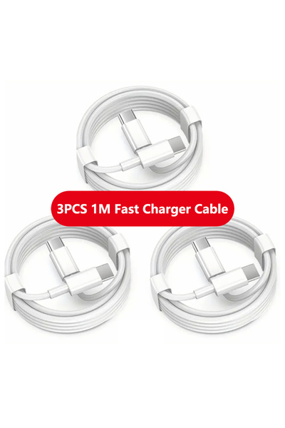 Choice 3PCS-1M 3Pcs PD 100W Type C to Type C Cable For IPhone17 16 15 Fast Ch...