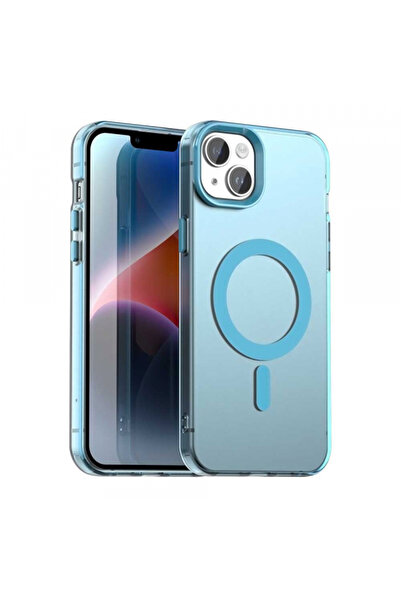 Apple Husa MagSafe pentru iPhone 13, Techsuit, CandyCase, Albastra