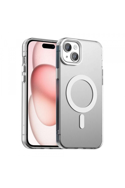 Apple Husa MagSafe pentru iPhone 15 Plus, Techsuit, CandyCase, Alba