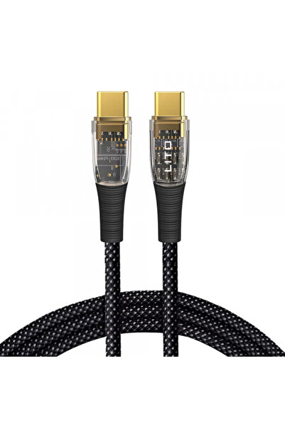 Lito Cablu Date si Incarcare USB-C - USB-C LD01, 60W, 1.2m, Negru