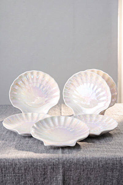 Perotti Pearl Porcelain Cake Plate for 6 People 19.5 cm
