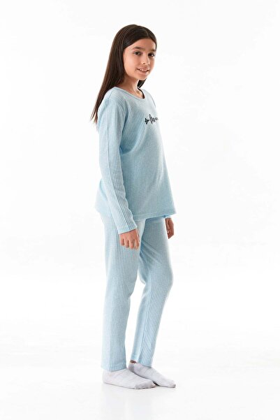 Fulla Moda Love Printed Girl's Pajama Set