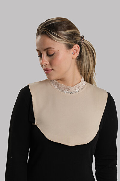 HÜRREMBONE SARAYDAN GELEN GÜZELLİK Μπεζ μανίκι λαιμόκοψη υφασμάτινο γιακά βισ...