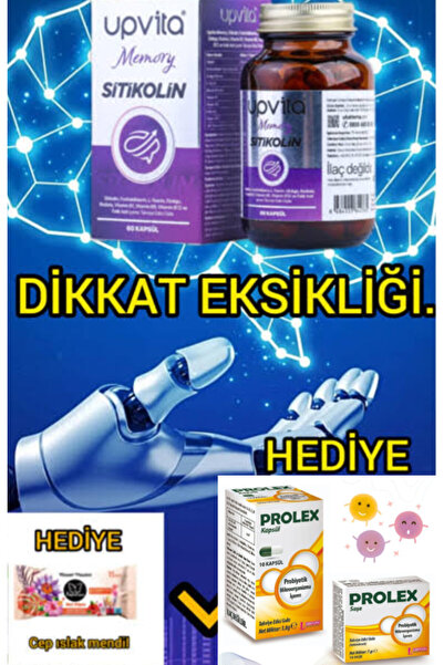 ufukfarma UPVİTA SİTİKOLİN MEMORY 60KP +++ HEDİYELİ