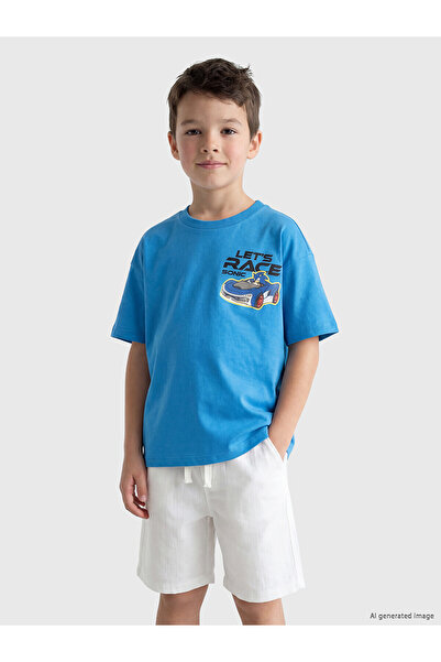 LC Waikiki Original Sonic Printed Boys' T-Shirt