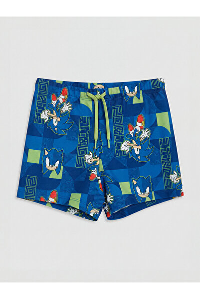 LC Waikiki NEVAVM Бързосъхнещ бански за момчета със звуков принт и различие