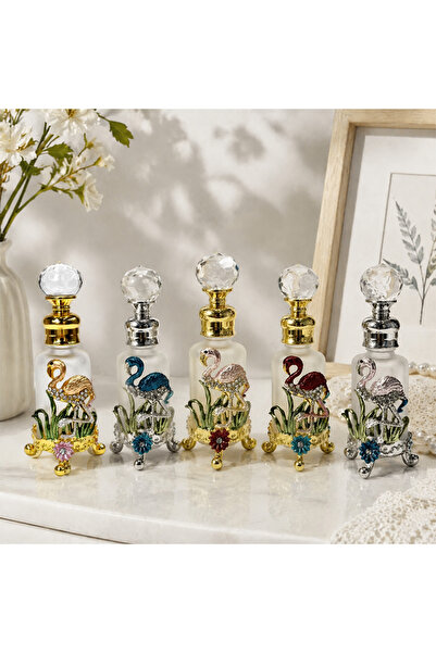 NUJET 5pcs Crystal Perfume Essential Oil Bottle 12ml D9353