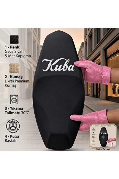 KUBA motorsiklet sele kılıfı dijital baskılı 50cc 150cc motor uyumlu