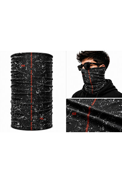 FG KONNİCHİWA BLACK GALAXY WOLF Bandana Outdoor Neck Collar Motorcycle buff W...