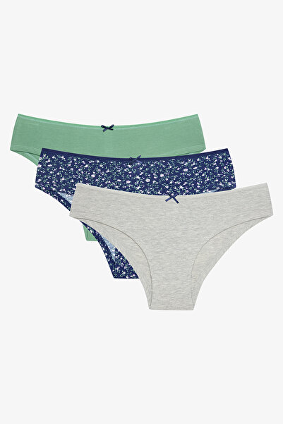 Penti Disty Floral Pamuklu 3lü Hipster Külot