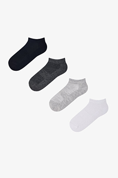 Penti Boy's Simple Colors 4-Pack Booties Socks