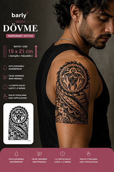 Barly Maori Geçici Dövme Tattoo
