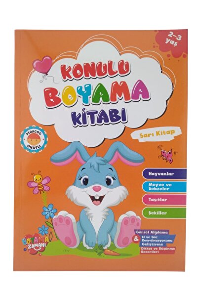 Koloni Kitap Themed Coloring Yellow Book 2-3 Years Old