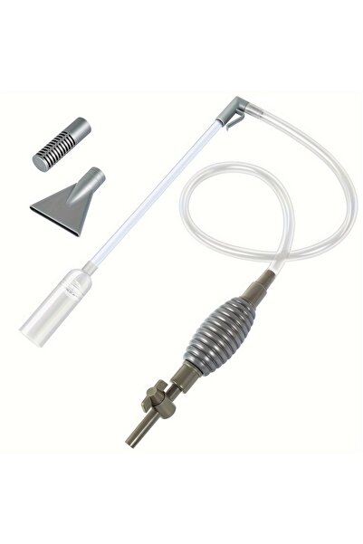 Choice جهاز تنظيف أحواض السمك متعدد الوظائف 3 في 1 من GRAY، مزود بمضخة يدوية ...