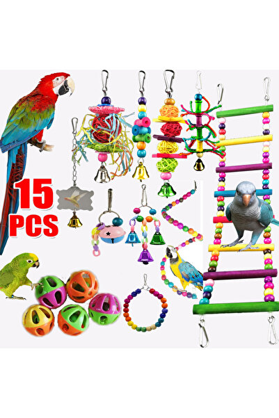Choice A Combination Bird Toys Set Swing Chewing Training Toys Small Parrot H...