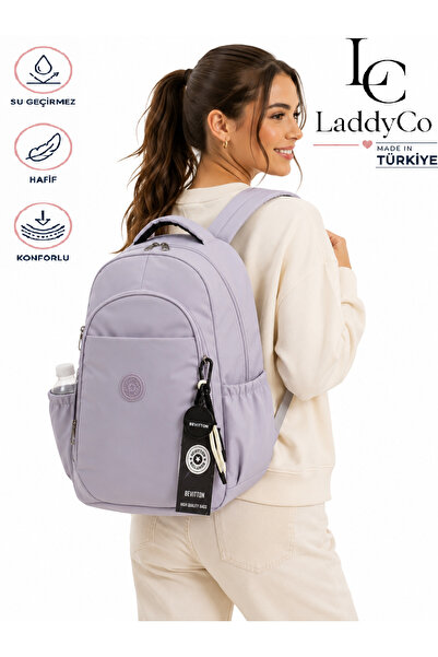 LaddyCo حقيبة ظهر مدرسية يومية مصنوعة من قماش مقاوم للماء للجنسين 1650 ساتان ...