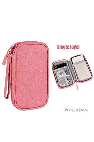 Choice Pink Single layer 1Pc NEW Travel Organizer Bag Cable Storage Organizer...