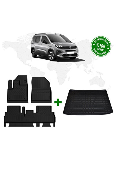 FA OTOMOTİV Peugeot Rifter 4D Havuzlu Paspas ve Bagaj Havuzu 2024 Model Ve So...