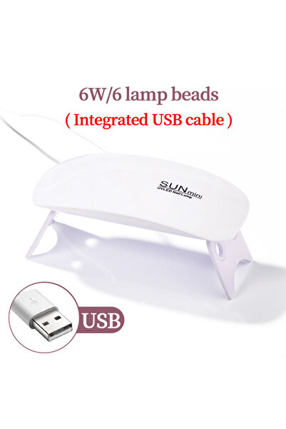 Choice White-D YIKOOLIN Mini Mouse Gel Nails 6W Polish Drying Lamp Portable 6...