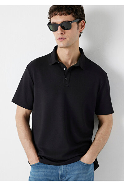 Mavi Black Black Polo T-Shirt Regular Fit / Normal Cut 0613526-900