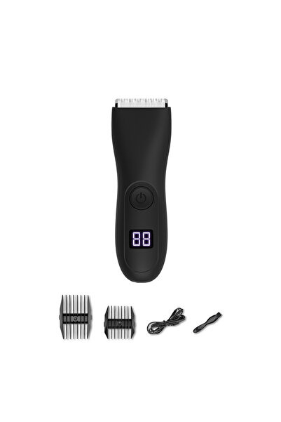 Choice black Men's Electric Body Hair Trimmer Waterproof Groin/Ball Shaver Re...