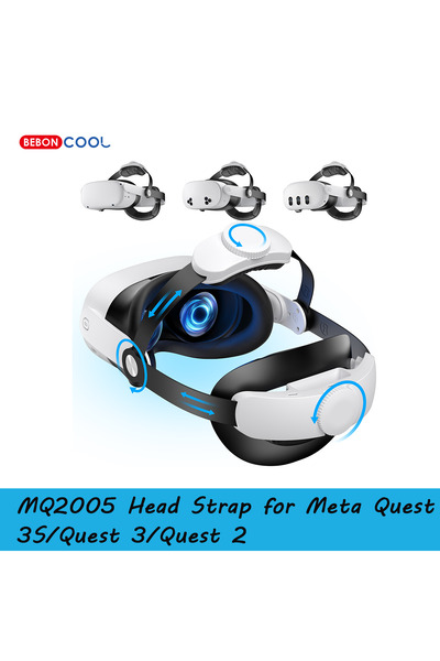 Choice MQ2005 BEBONCOOL MQ2005 Head Strap for Meta Quest 3S/Quest 3/Quest 2 f...