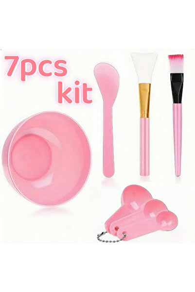 choice2 Pink 7pcs 7-11pcs DIY Face Mask Mixing Set Plastic Facial Mask Brushe...